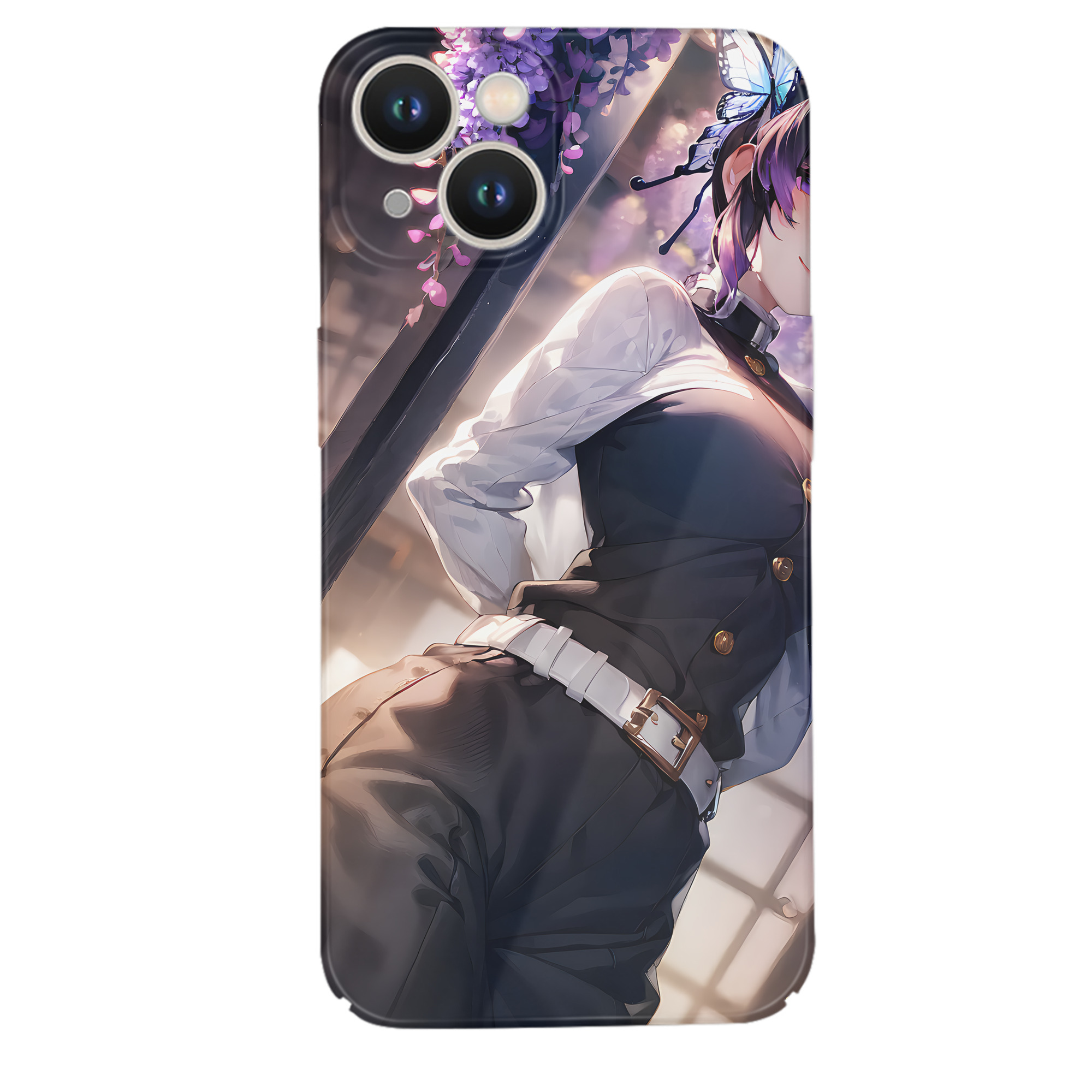 （画像用） 鬼滅の刃（きめつのやいば）蟲柱-胡蝶 しのぶ／こちょう しのぶ Kochou Shinobu 【iPhone 14シリーズ対応】ハードケース